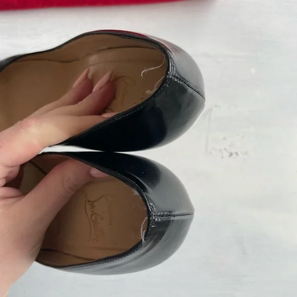 Christian Louboutin Patent Leather Fifille Black Pumps Heels